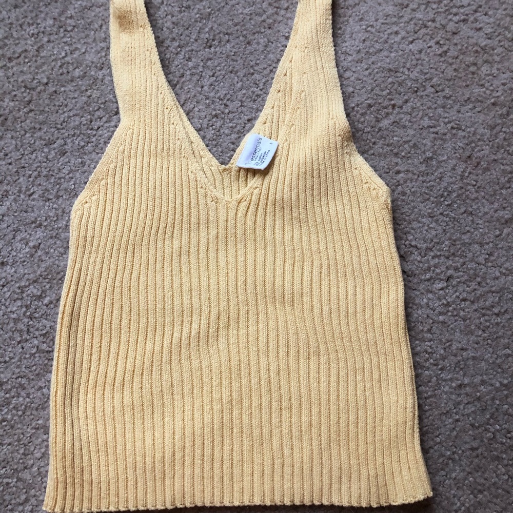 sweater knit crop top